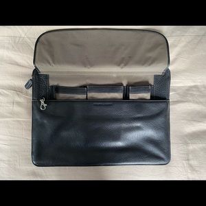 Leather Underarm Briefcase - Portfolio by Johnson & Murphy